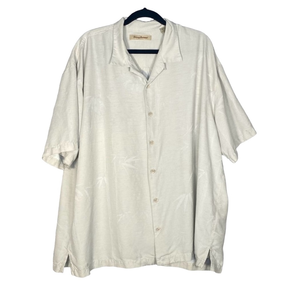 Tommy Bahama Men's Shirt 100% Silk Short Sleeve Size XXL